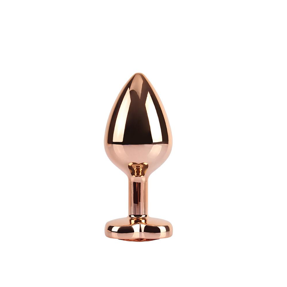 Rose Gold Heart Ø 3,3 cm Plug Anale  thumbnail 2
