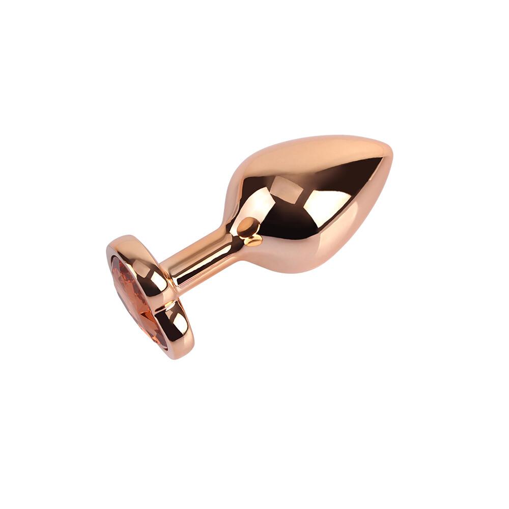 Rose Gold Heart Ø 3,3 cm Plug Anale  thumbnail 3