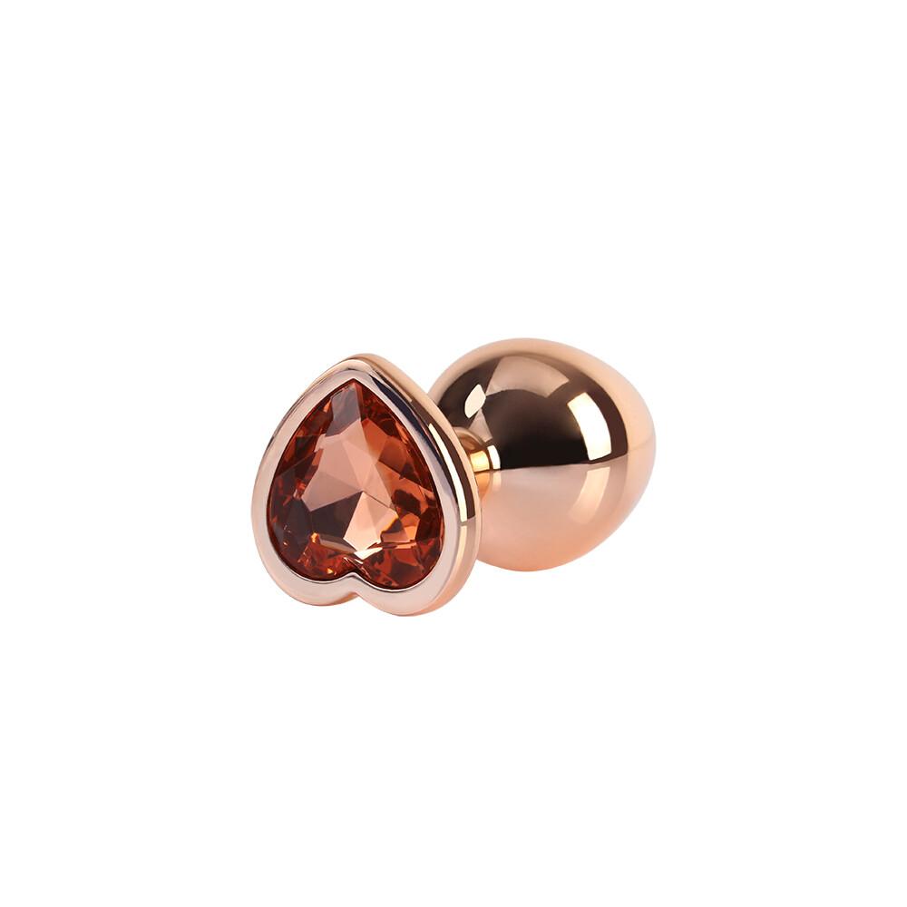 Rose Gold Heart Ø 3,3 cm Plug Anale  thumbnail 5