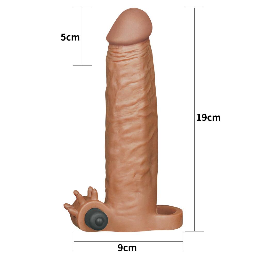 Guaina e Prolunga Pene Vibrante Glory 19 cm thumbnail 2
