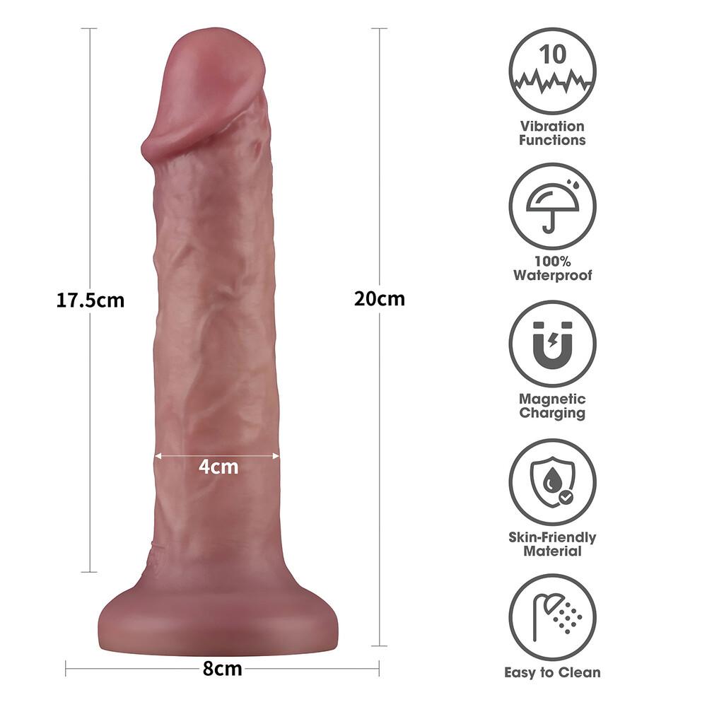 Vibratore Realistico Power Cock Smooth thumbnail 10
