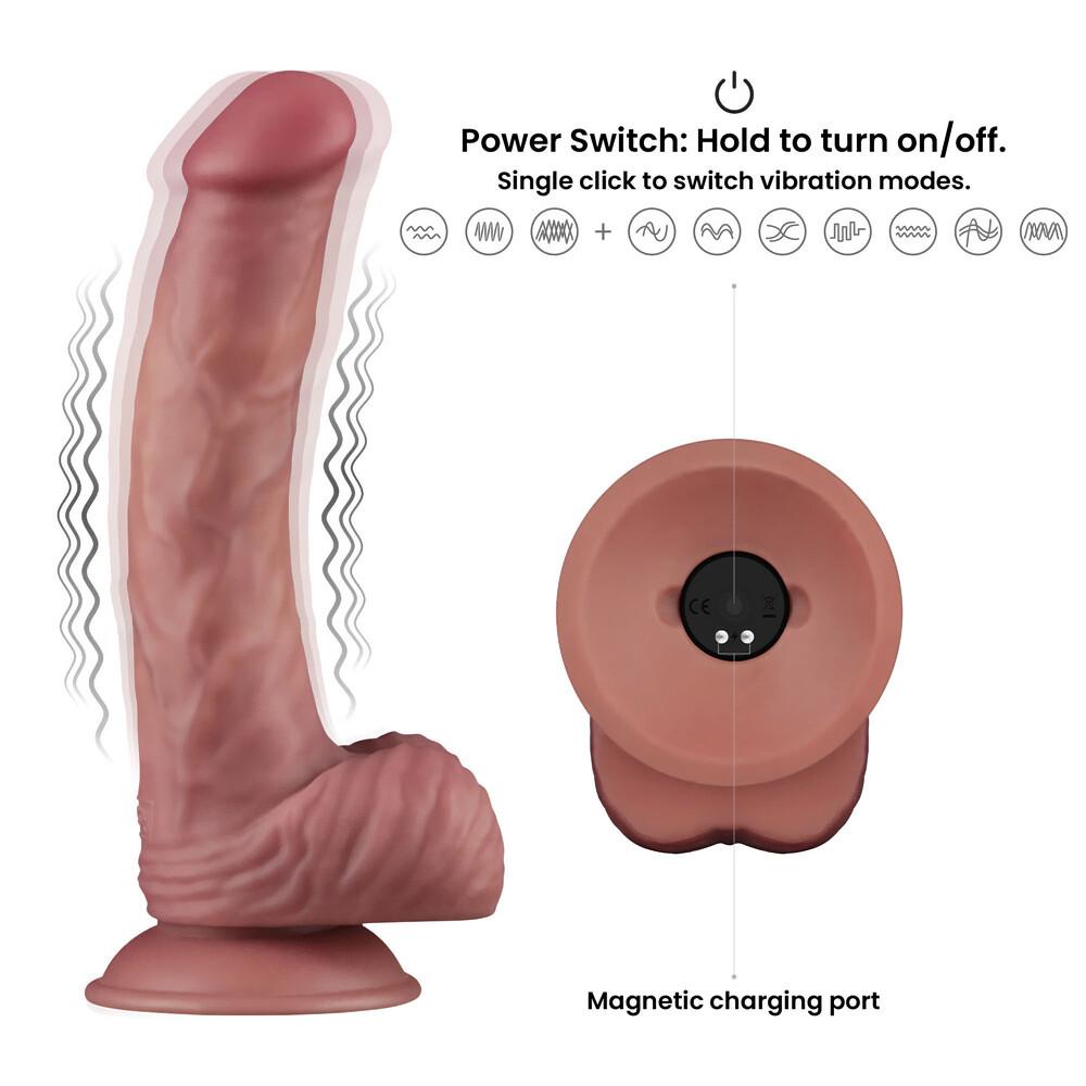 Vibratore Realistico Power Cock Silken thumbnail 9