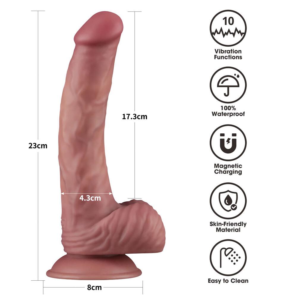 Vibratore Realistico Power Cock Silken thumbnail 10