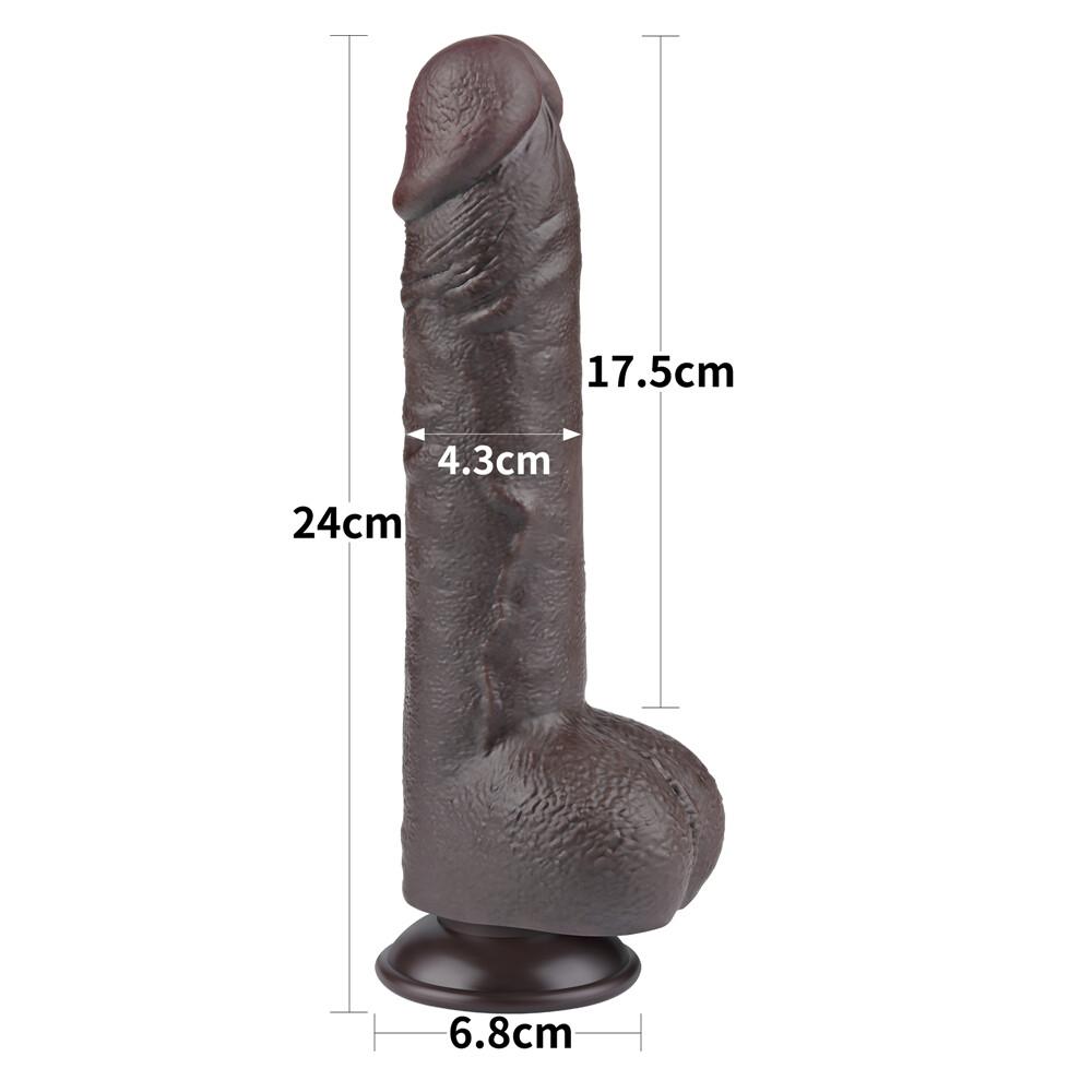 Dildo Realistico Chocolate 24 cm thumbnail 3