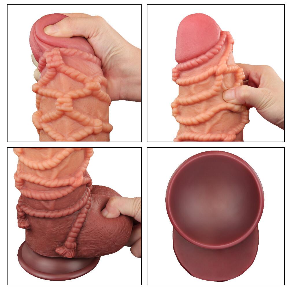 Dildo XXL Braided Rope 24,5 cm thumbnail 4