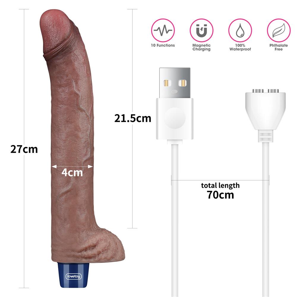 Vibratore Realistico Bouncee 27 cm thumbnail 7