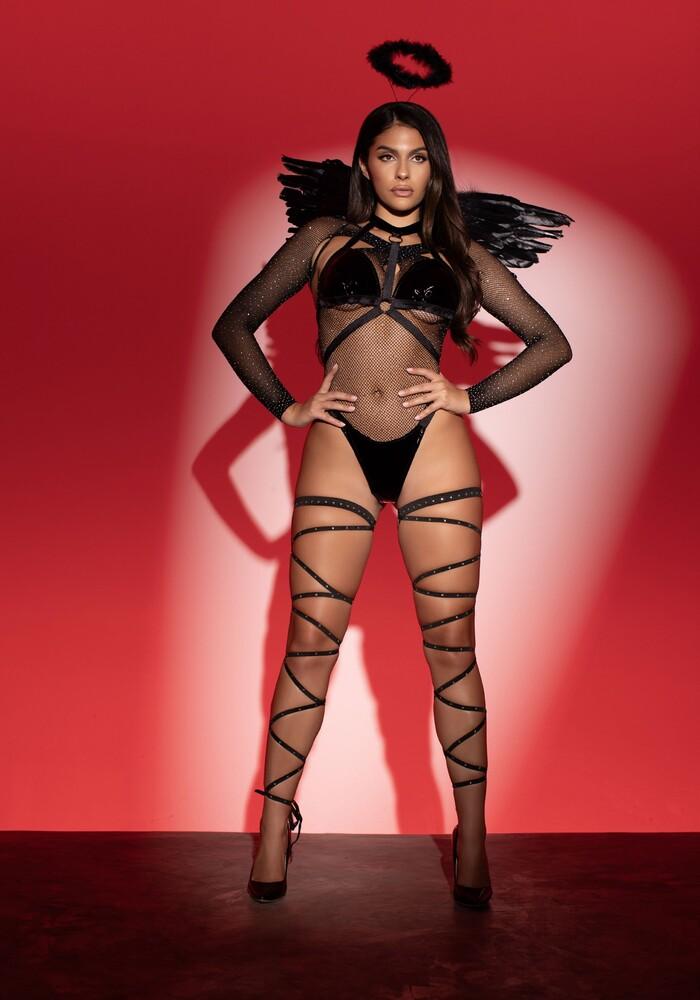 Accessori Angelo Sexy Wings and Halo Nero thumbnail 5