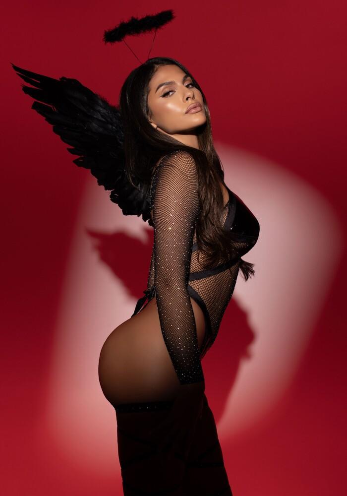 Accessori Angelo Sexy Wings and Halo Nero thumbnail 6