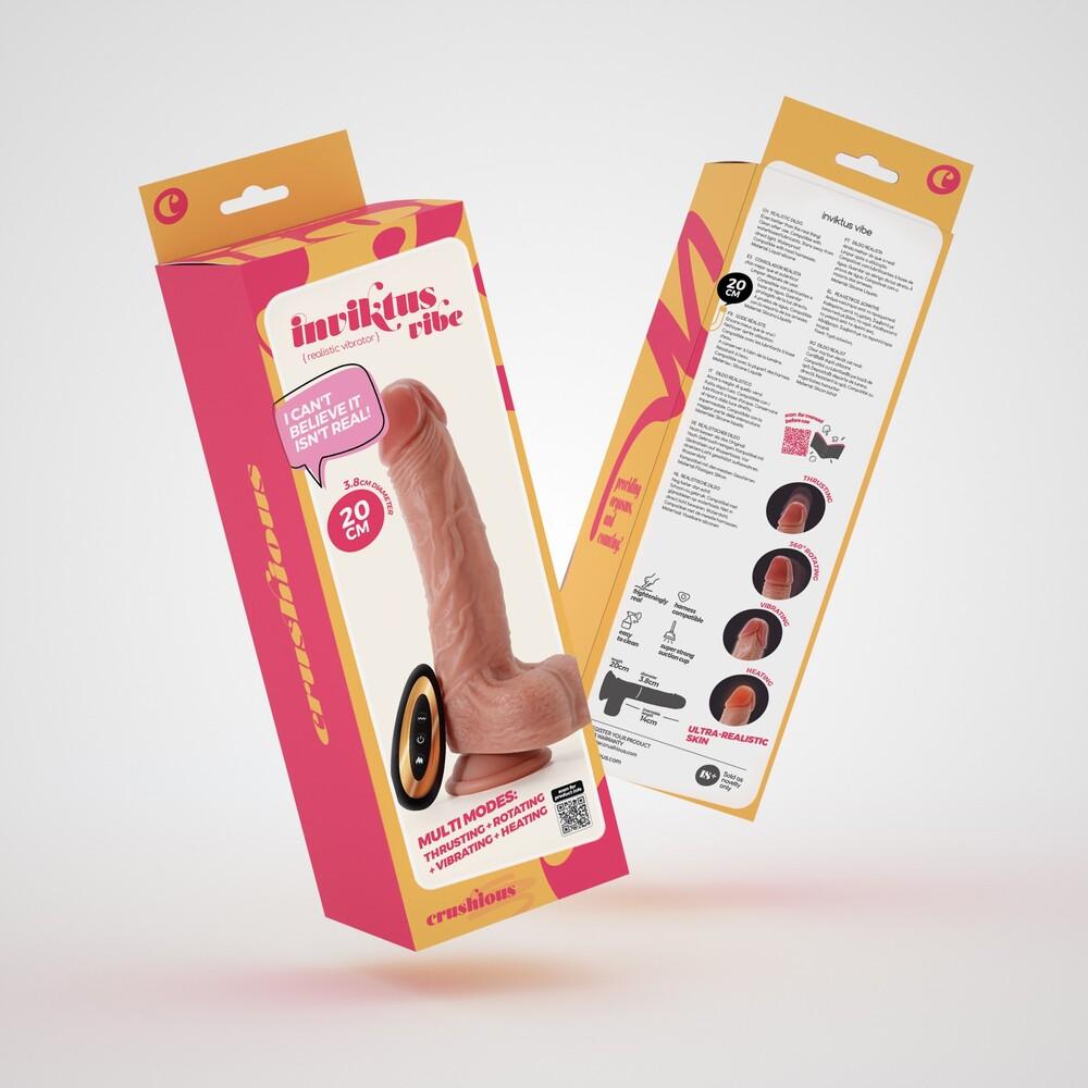 Vibratore Realistico Inviktus 20 cm thumbnail 11
