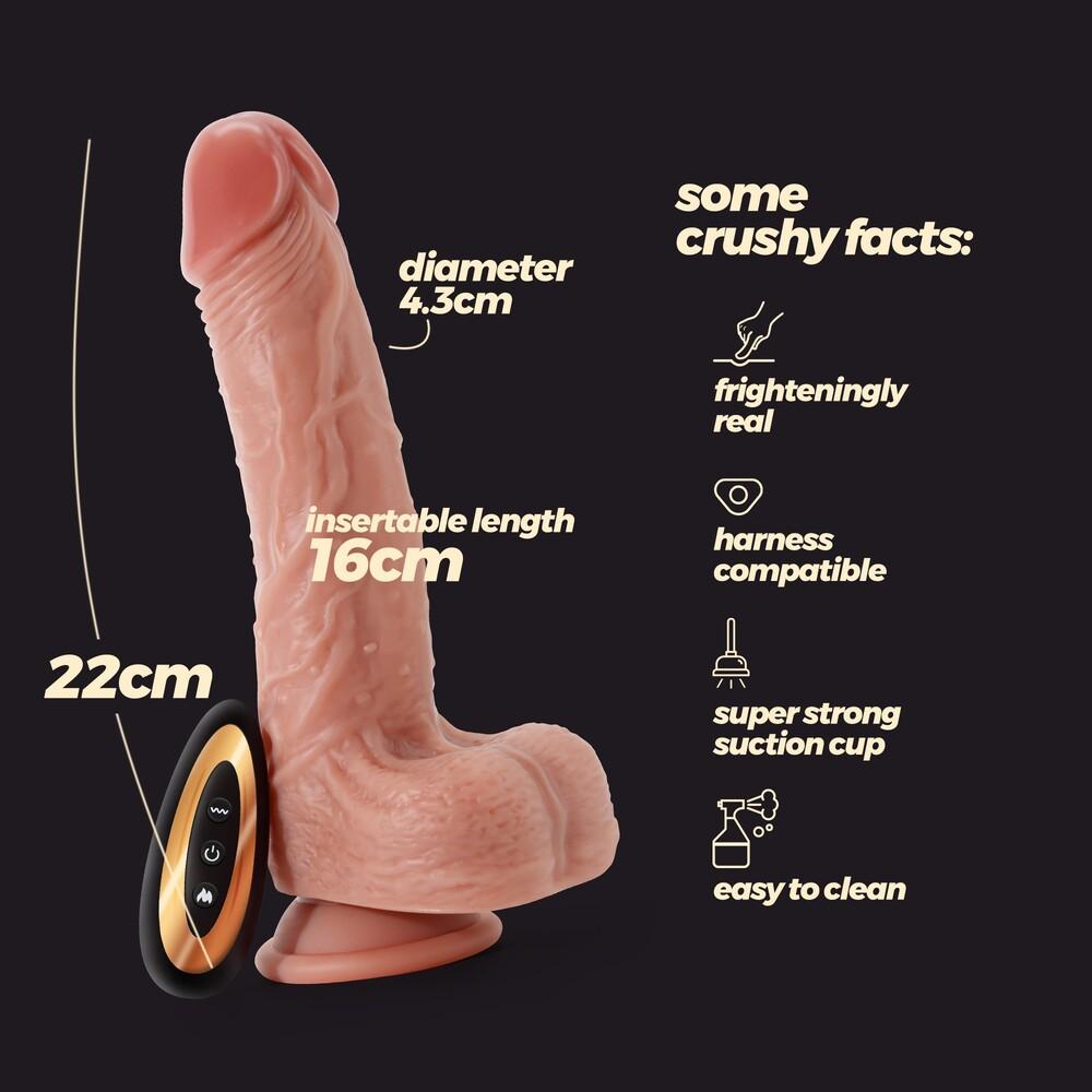 Vibratore Realistico Inviktus 22 cm thumbnail 9