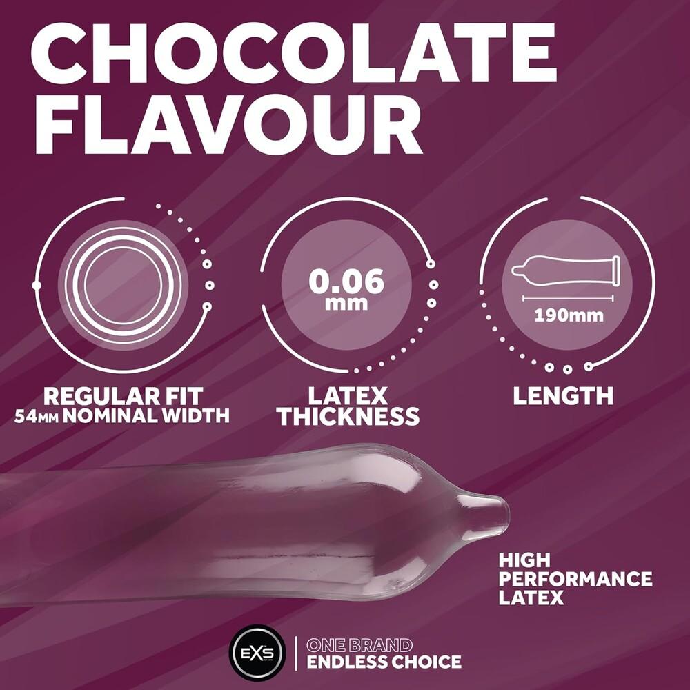 Preservativi Aromatizzati EXS Cioccolato thumbnail 3