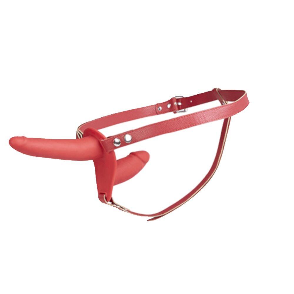 Strap-On Double Enjoyment Red